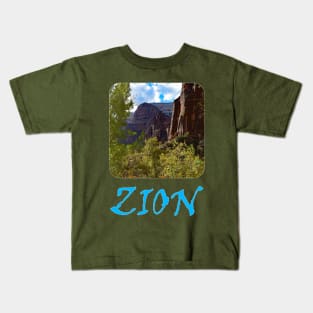 Zion National Park Canyons Kids T-Shirt